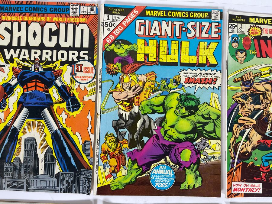 Marvel Comics Comic Books: Shogun Warriors #1, Giant-Size Hulk #1, The Invaders #2 / Kull The Conqueror #1 / The Inhumans #7 / The Eternals: #13,14,14 [Photo 4]
