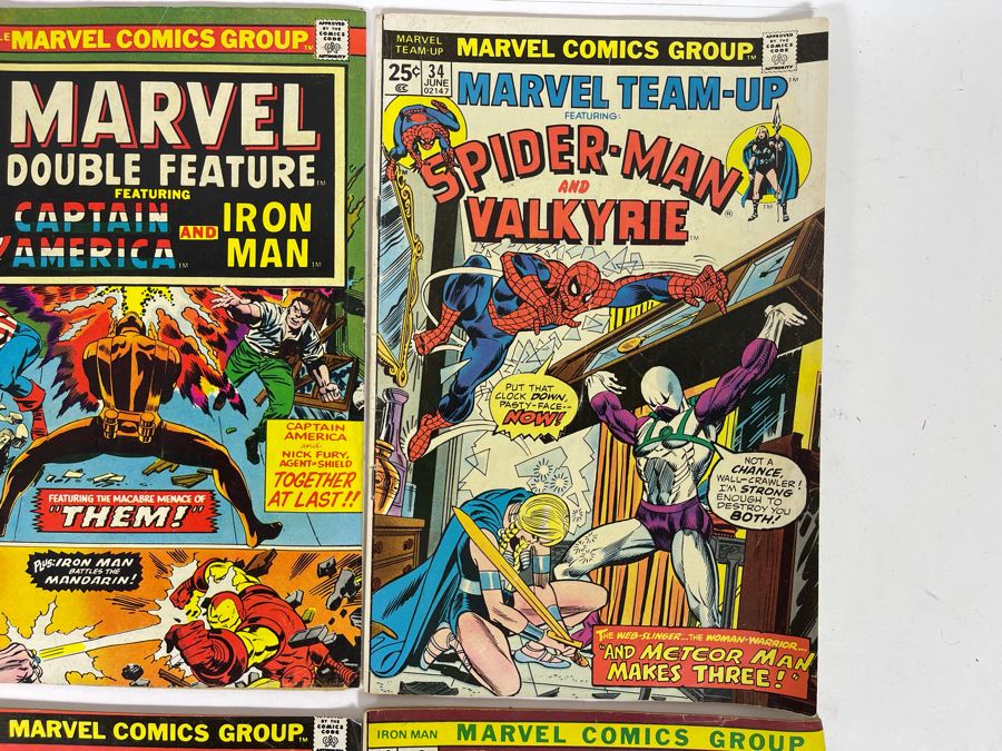 Marvel Comics Comic Books: Captain Marvel: #27,28 / Marvel Double Feature #2 / Marvel Team-Up: #16,18,34 / Marvel Presents #2 / The Invincible Iron Man #44  [Photo 5]