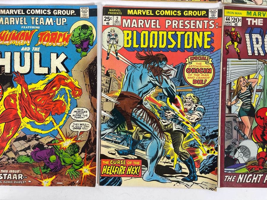 Marvel Comics Comic Books: Captain Marvel: #27,28 / Marvel Double Feature #2 / Marvel Team-Up: #16,18,34 / Marvel Presents #2 / The Invincible Iron Man #44  [Photo 8]