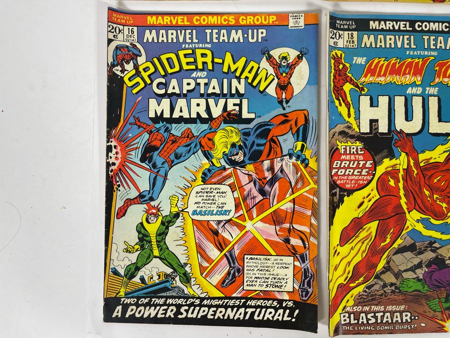 Marvel Comics Comic Books: Captain Marvel: #27,28 / Marvel Double Feature #2 / Marvel Team-Up: #16,18,34 / Marvel Presents #2 / The Invincible Iron Man #44  [Photo 6]