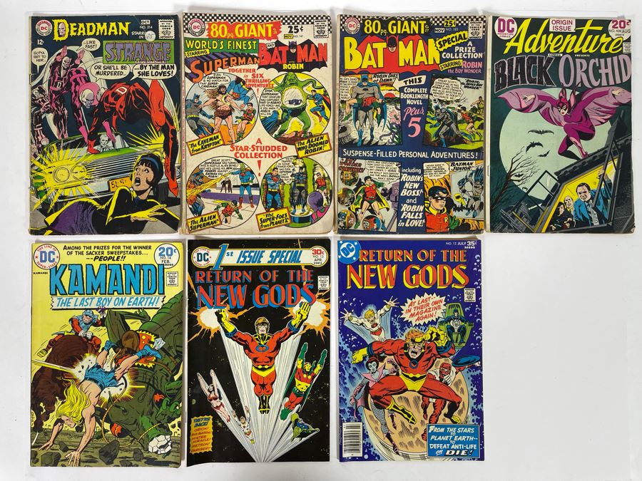 DC Comics Comic Books: Deadman #214 / World's Finest #161 / Batman Giant #185 / Adventure Comics #428 / Kamandi #14 / Return Of The New Gods: #12,13 [Photo 1]