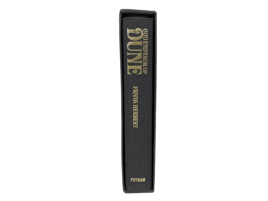 Rare Limited Signed First Edition Book With Slipcover God Emperor Of Dune Signed By Frank Herbert 270 Of 750 [Photo 3]