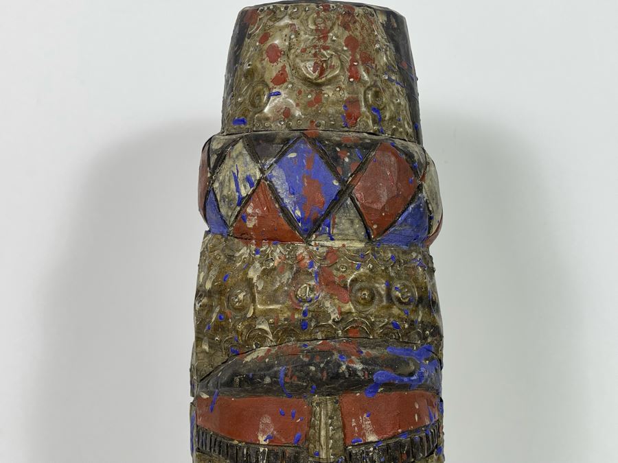 Handmade Wooden / Metal Sculpture From Ghana Africa 18.5H [Photo 5]