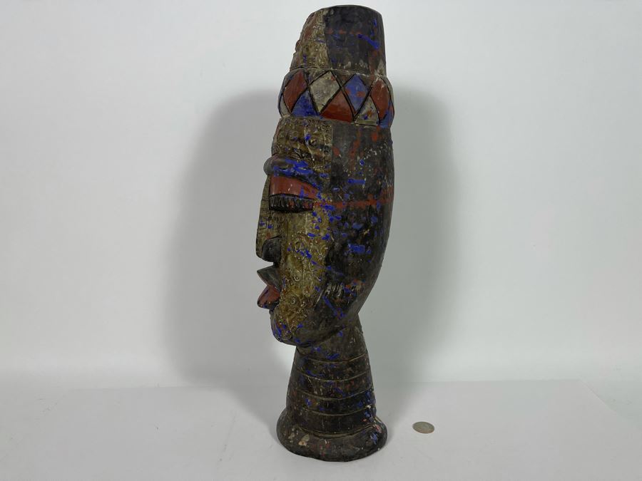Handmade Wooden / Metal Sculpture From Ghana Africa 18.5H [Photo 8]