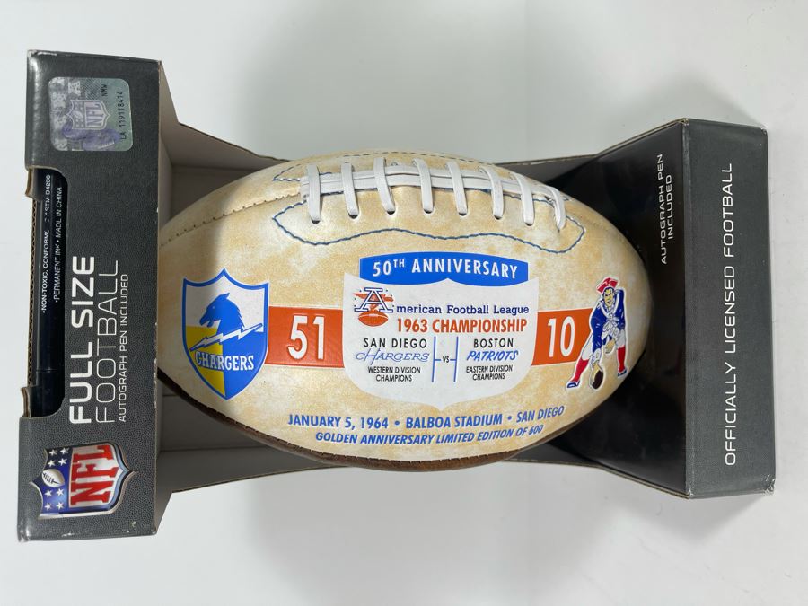 50th Anniversay San Diego Chargers NFL Football [Photo 2]