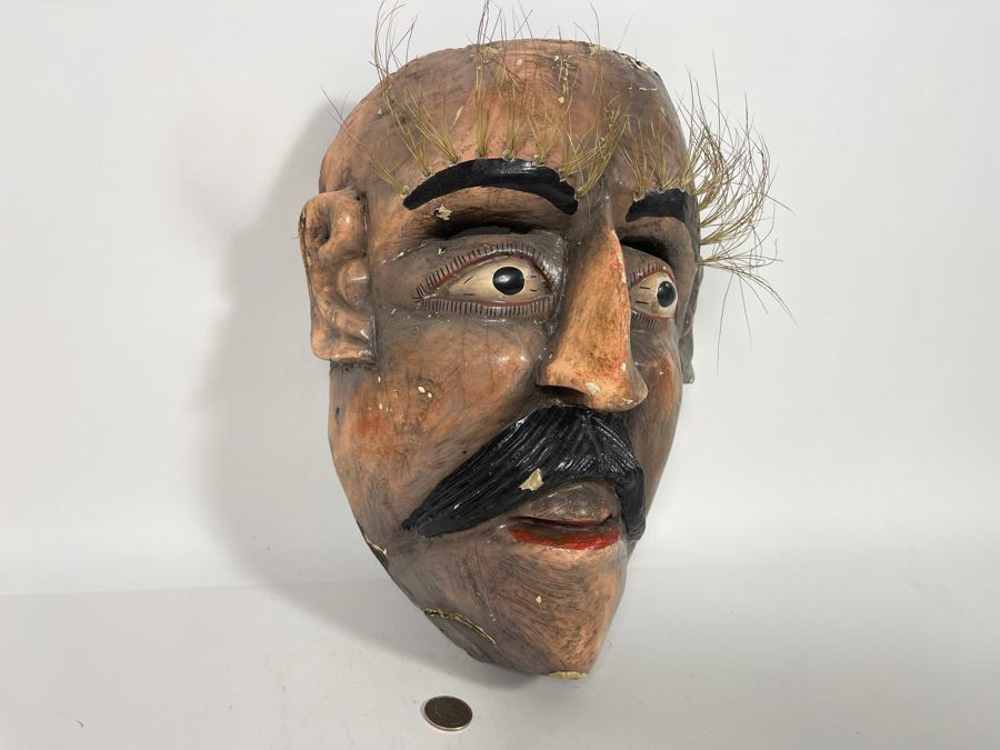 Vintage Handmade Ethnic Mask 10 X 12.5 [Photo 5]