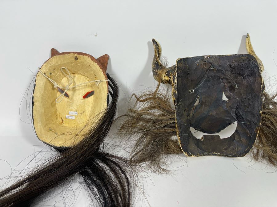 Pair Of Handmade Ethnic Masks [Photo 7]