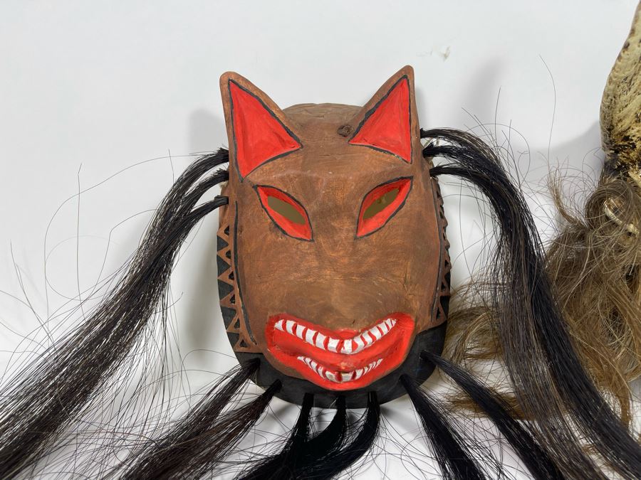 Pair Of Handmade Ethnic Masks [Photo 6]