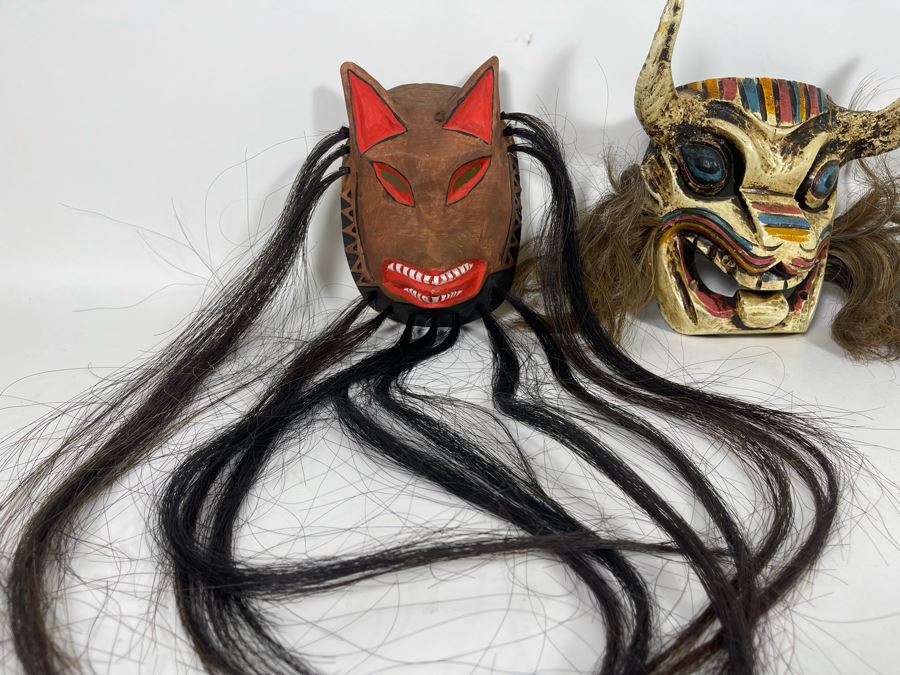 Pair Of Handmade Ethnic Masks [Photo 5]