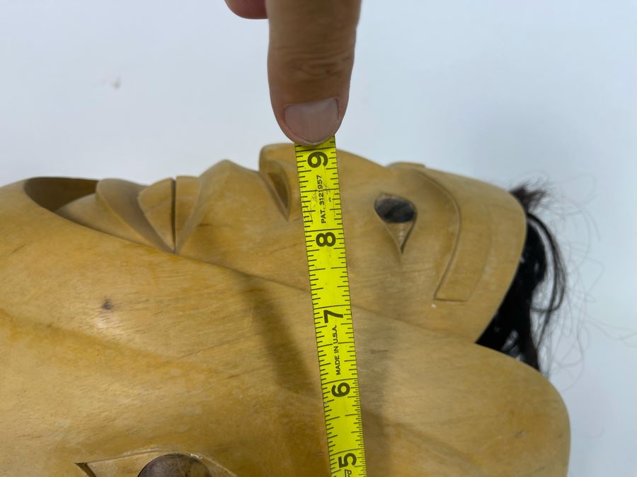 Handmade Mask Signed 1B. Oka Mas. Bali Home Astina With Artist Signature 21W X 11W X 9D [Photo 14]