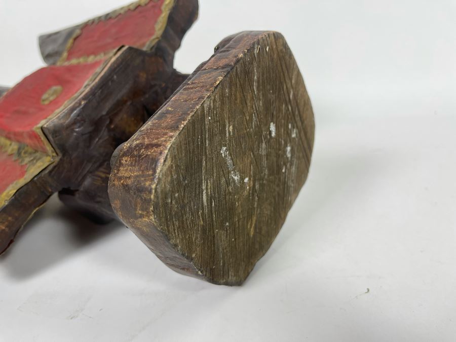 Handmade Wooden / Metal Bird Sculpture Made In Ghana 9W X 5D X 16.5H [Photo 10]