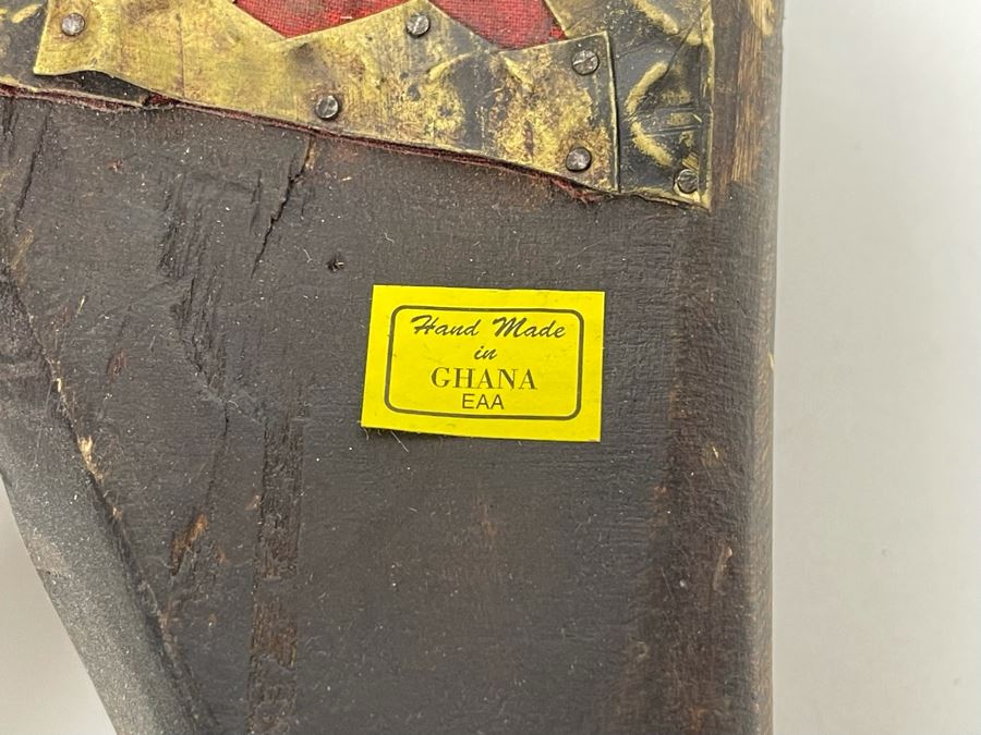 Handmade Wooden / Metal Bird Sculpture Made In Ghana 9W X 5D X 16.5H [Photo 9]