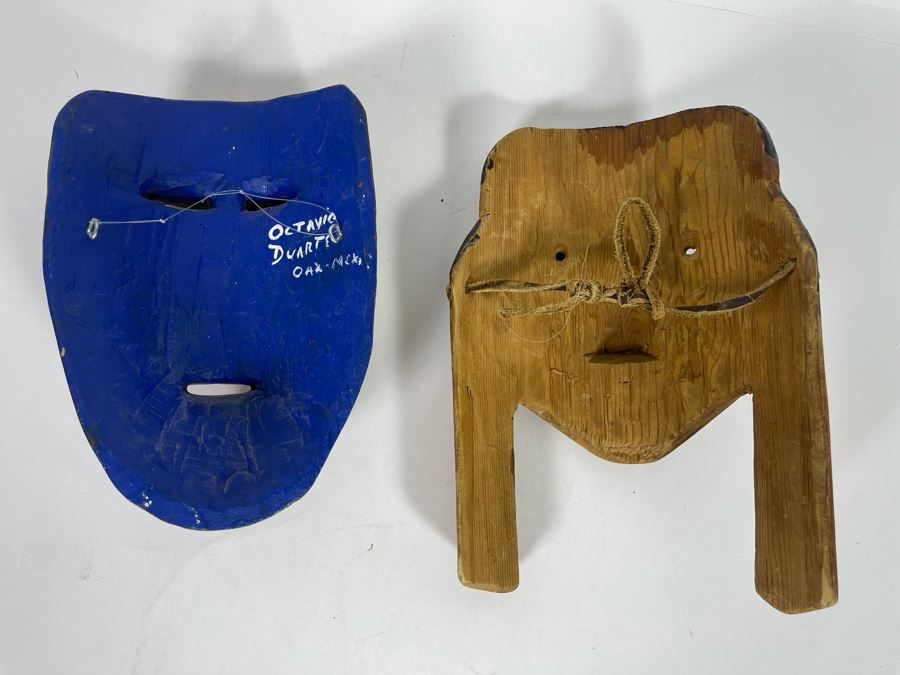 Pair Of Wooden Handmade Masks [Photo 9]
