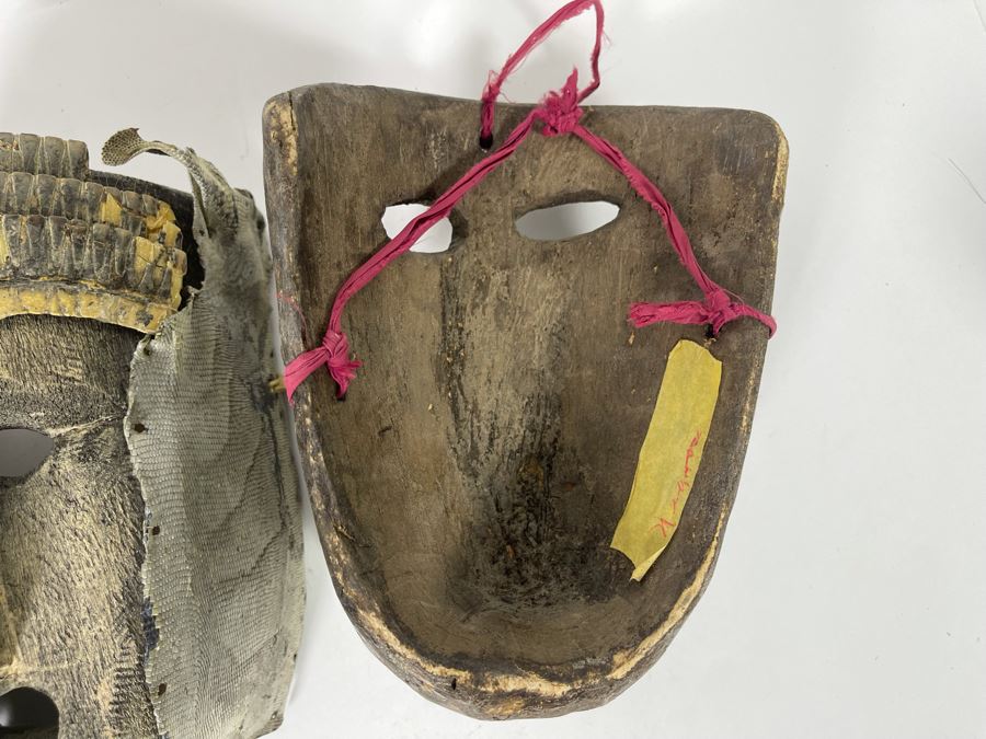 (3) Wooden Handmade Ethnic Masks [Photo 7]