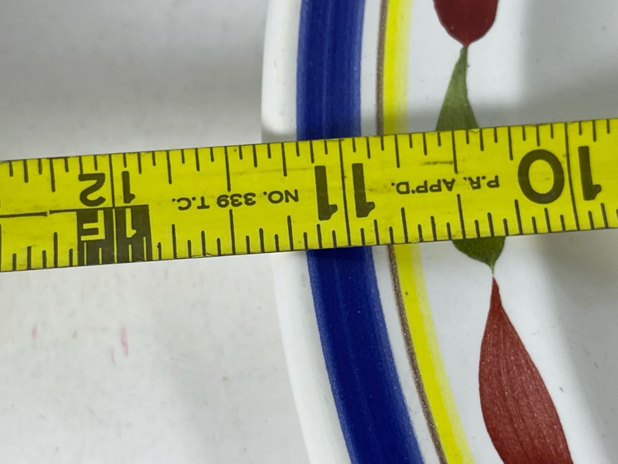 Collection Of Quimper France Pottery: Pitcher And Various Plates [Photo 20]