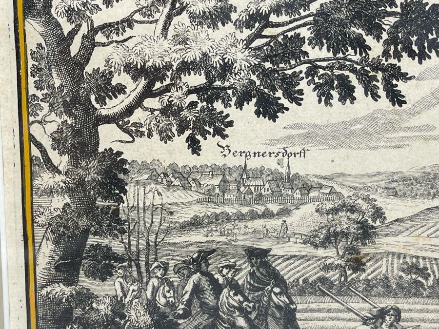 Antique Botanical Engraving From Johann Christoph Volckamer Of Indian Hemp 12.5 X 8 Framed [Photo 7]