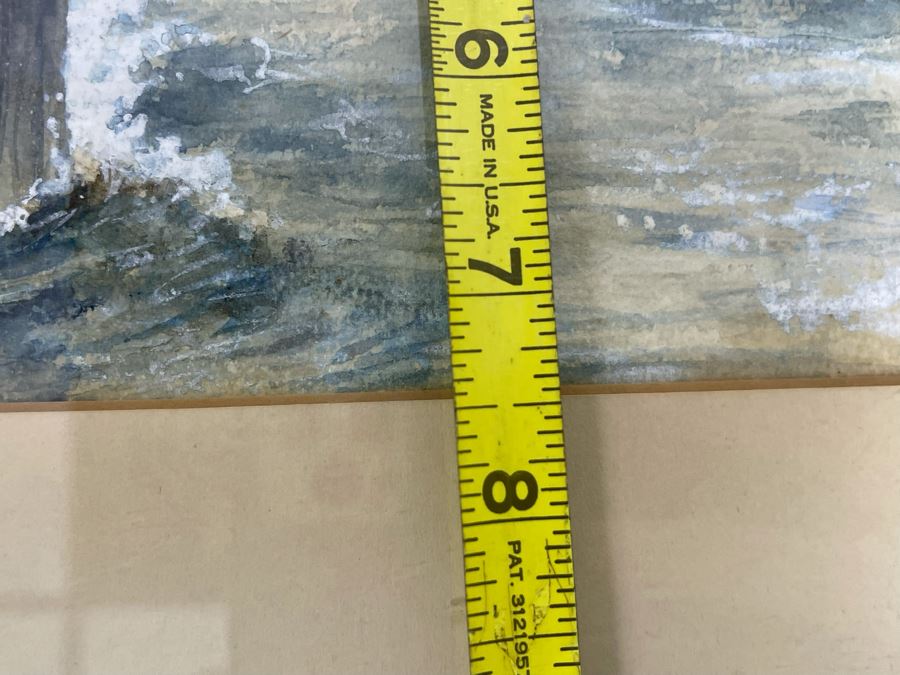 Original Painting Of Diamond Head Oahu Hawaii In 1893 By Roger Justin Mermod (1888-1986) 11 X 7.5 [Photo 11]