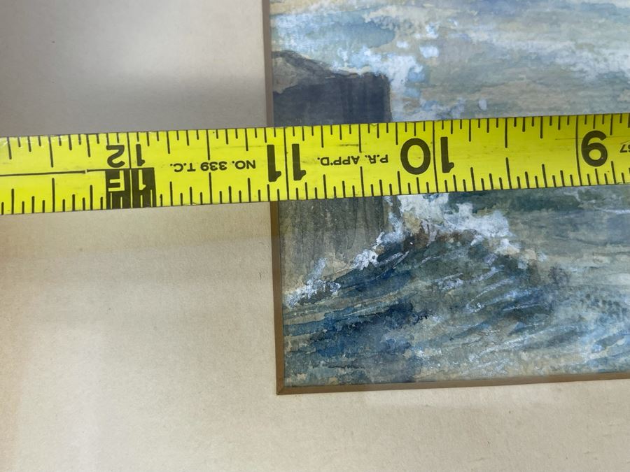 Original Painting Of Diamond Head Oahu Hawaii In 1893 By Roger Justin Mermod (1888-1986) 11 X 7.5 [Photo 10]