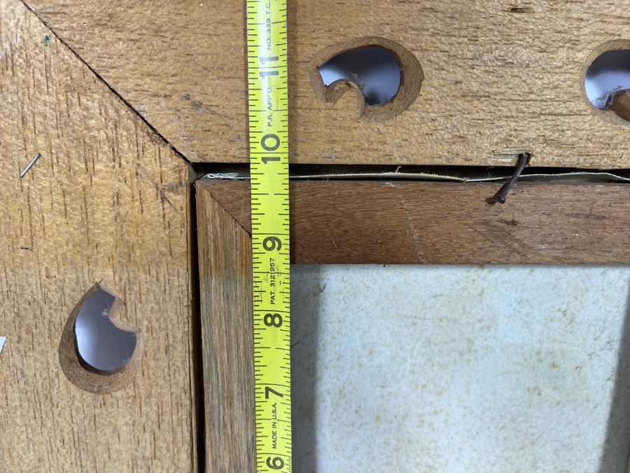 Original Indonesian Bali Painting On Canvas In Carved Wooden Frame Canvas Measures 7.5 X 10 [Photo 7]