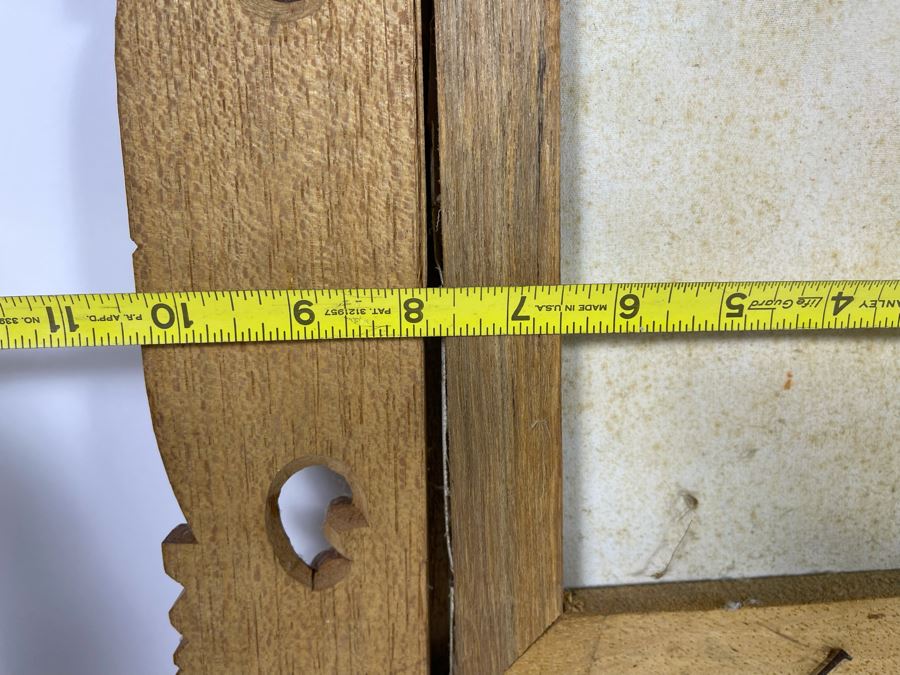 Original Indonesian Bali Painting On Canvas In Carved Wooden Frame Canvas Measures 7.5 X 10 [Photo 6]