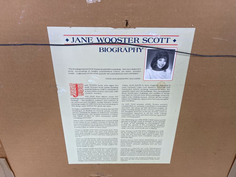 Hand Signed Limited Edition Jane Wooster Scott Print Titled A Jaunty Mountain Ride Framed Print Measures 14.5 X 12.5 [Photo 9]
