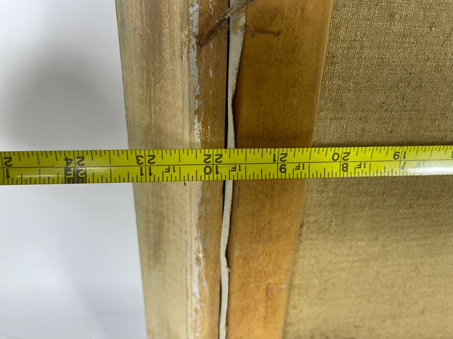 Original Oil Painting Of Le Chasseron St. Croix, Switzerland Signed 22 X 18 [Photo 10]