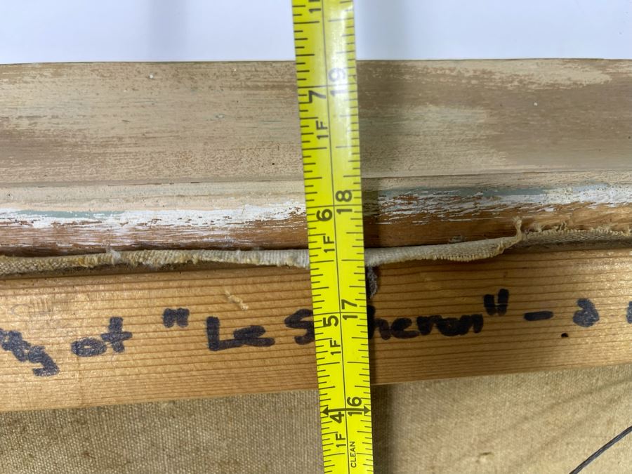 Original Oil Painting Of Le Chasseron St. Croix, Switzerland Signed 22 X 18 [Photo 11]