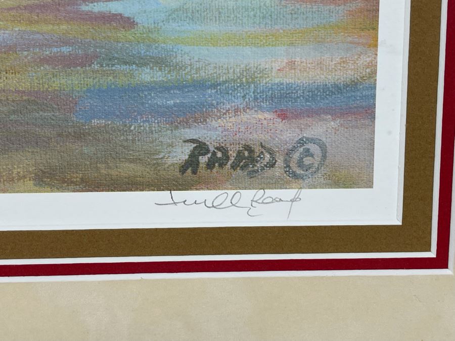 Signed Lucelle Raad Limited Edition Print Titled Clam Digging Framed Print Measures 16.5 X 12 [Photo 5]