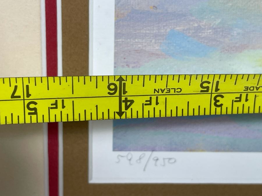 Signed Lucelle Raad Limited Edition Print Titled Clam Digging Framed Print Measures 16.5 X 12 [Photo 8]