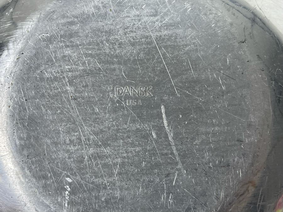 DANSK Aluminum Silver Bowl And (3) Wooden Bowls [Photo 7]