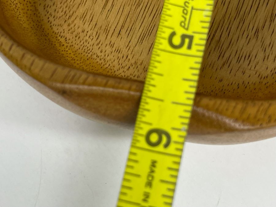 DANSK Aluminum Silver Bowl And (3) Wooden Bowls [Photo 10]