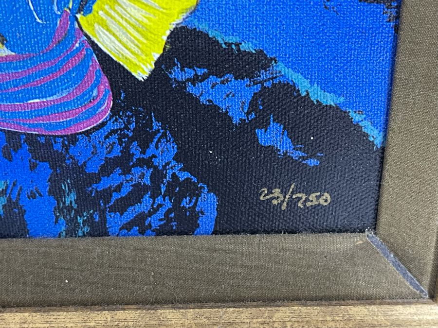 Hand Signed Limited Edition Robert Wyland Giclee On Canvas Titled “A Kiss For The Sea 2005” Framed Edition Size Of 750 Measures 30 X 40 [Photo 7]