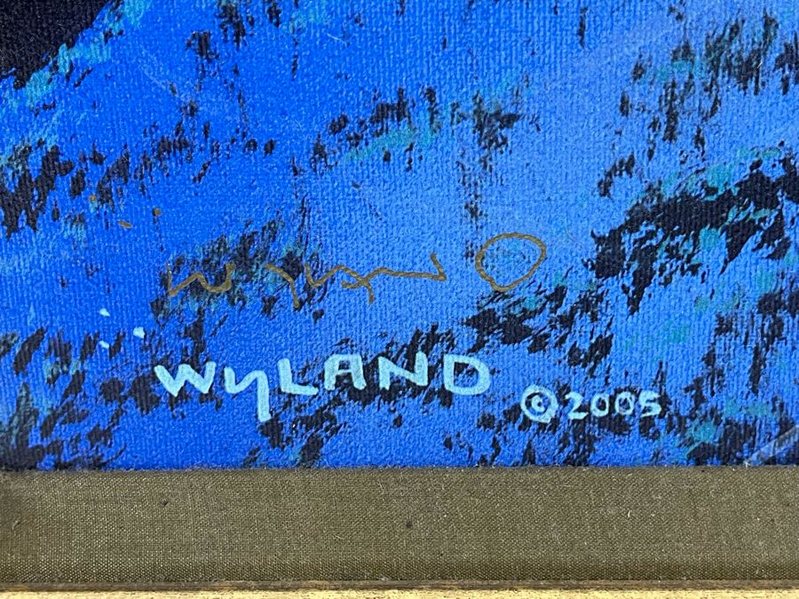 Hand Signed Limited Edition Robert Wyland Giclee On Canvas Titled “A Kiss For The Sea 2005” Framed Edition Size Of 750 Measures 30 X 40 [Photo 6]