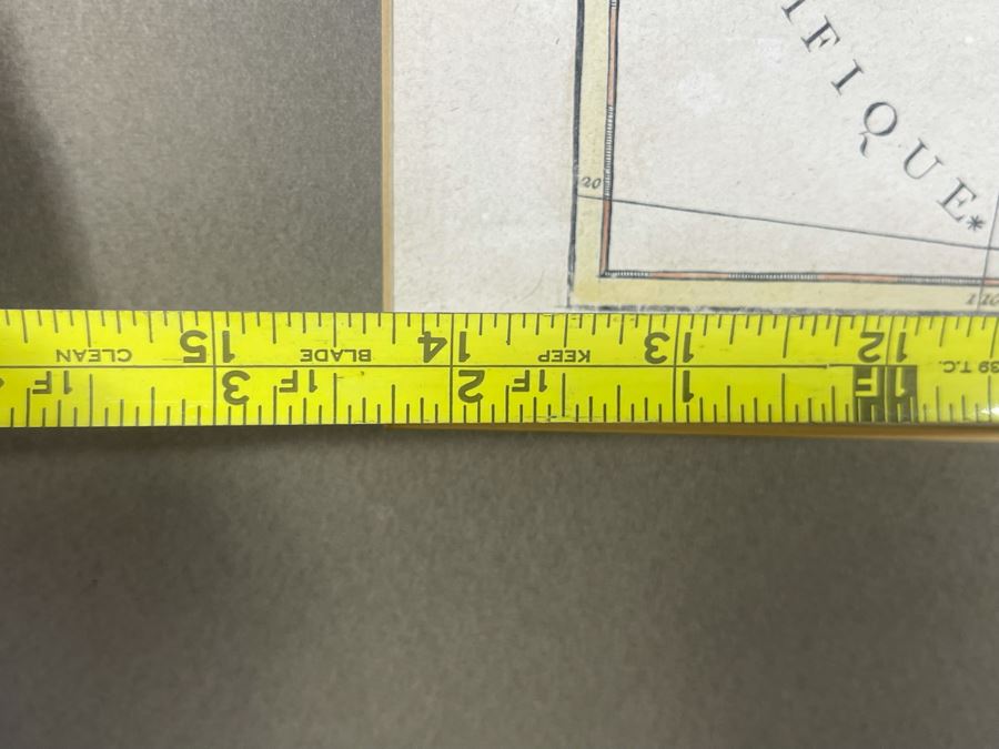 Antique Map Le Nouveau Mexique Mr. Bonne Andre Sculp 14 X 9.5 [Photo 15]