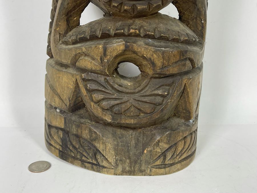 Hand Carved Wooden Tiki Mask From Nuku'alofa Tonga USN West PAC 1984 Tour 8W X 24H [Photo 5]