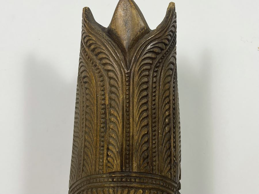 Hand Carved Wooden Tiki Mask From Nuku'alofa Tonga USN West PAC 1984 Tour 8W X 24H [Photo 7]