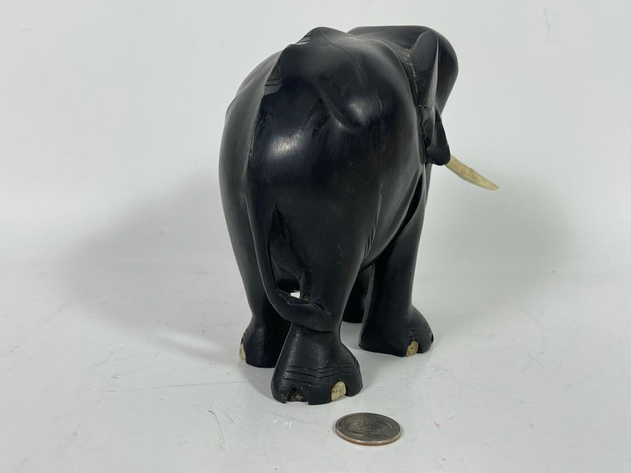 Carved Wooden Elephant 7W X 6H [Photo 6]