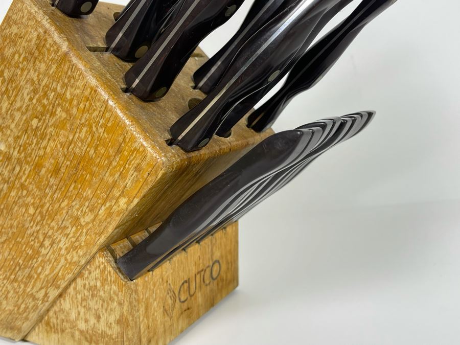 Lifetime Warranty The Forever Guarantee Cutco Kitchen Knives Set With Cutco Wooden Storage Block - See Photos [Photo 9]