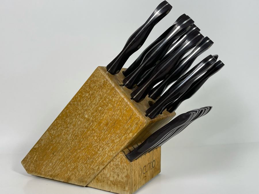 Lifetime Warranty The Forever Guarantee Cutco Kitchen Knives Set With Cutco Wooden Storage Block - See Photos [Photo 7]