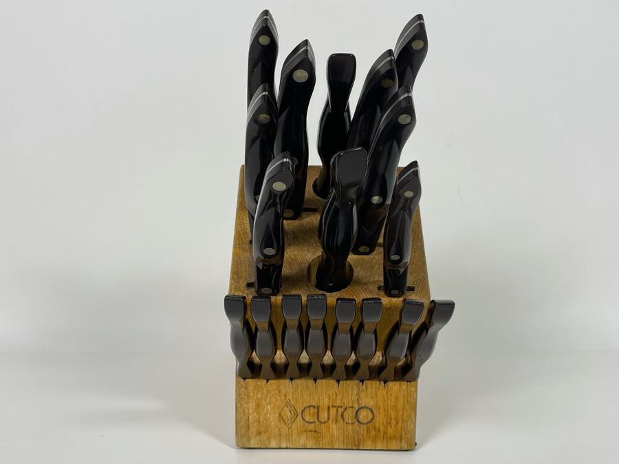 Lifetime Warranty The Forever Guarantee Cutco Kitchen Knives Set With Cutco Wooden Storage Block - See Photos [Photo 5]