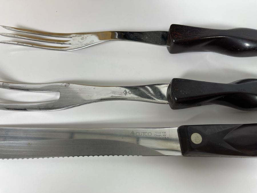 Lifetime Warranty The Forever Guarantee Cutco Kitchen Knives Set With Cutco Wooden Storage Block - See Photos [Photo 13]