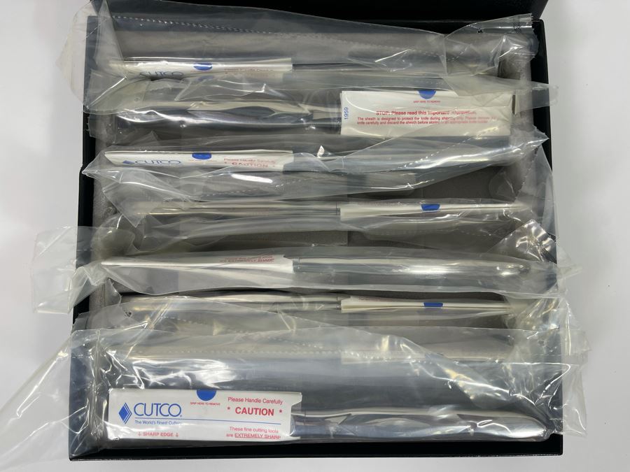 New Set Of Eight Lifetime Warranty The Forever Guarantee Cutco Stainless Steel Steak Knives [Photo 3]