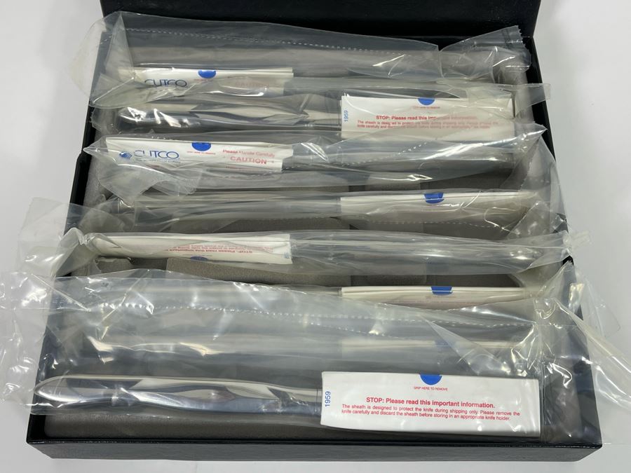 New Set Of Eight Lifetime Warranty The Forever Guarantee Cutco Stainless Steel Steak Knives [Photo 7]
