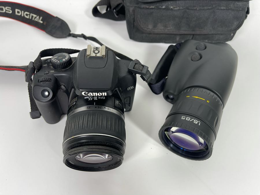 Canon EOS Rebel Camera And Night Vision Lens