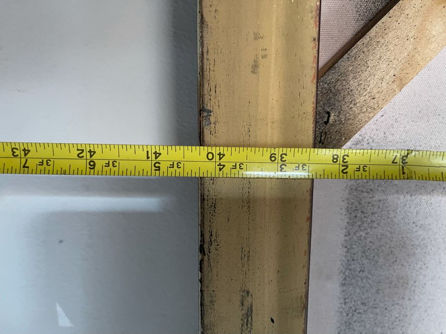 Large Abstract John-Richard Black And Gold Canvas Print Titled “The Great Divide” 40 X 68 [Photo 8]