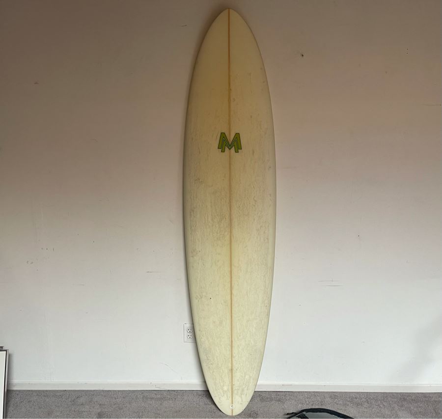 Matt Moore Custom 7’3” X 20” Surfboard (Rincon Designs Surf Shop In Carpinteria) With XM Surfboard Bag