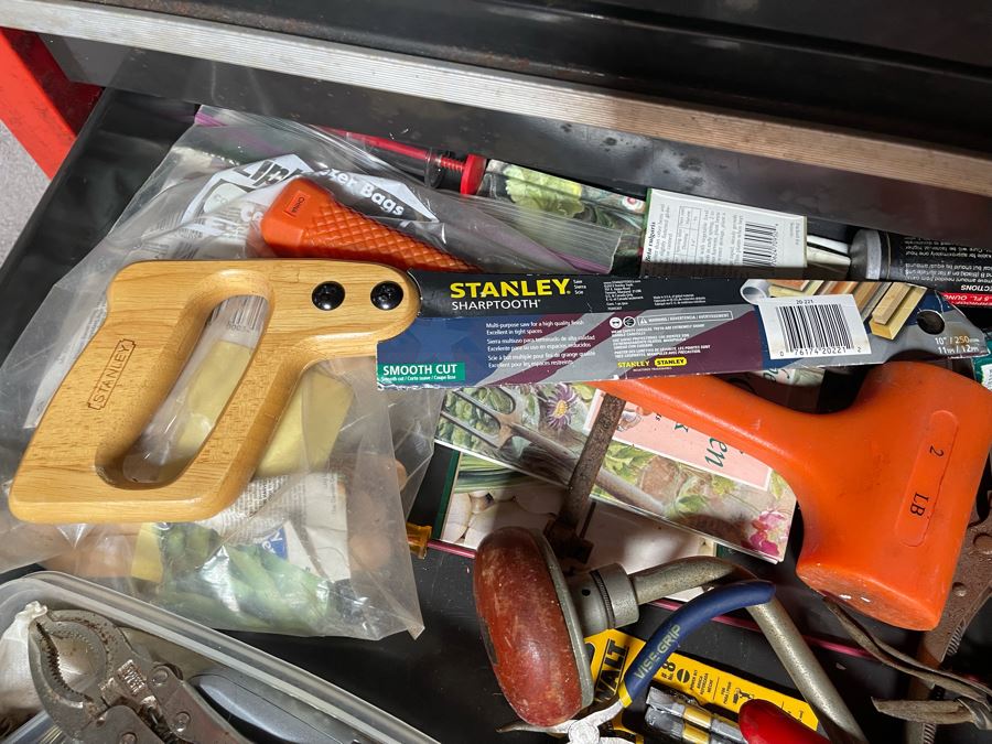 Vintage Sears Craftsman Rolling Toolbox With Various Tools - See Photos 27W X 18.5D X 39H [Photo 21]