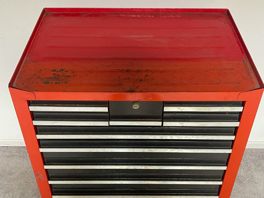 Vintage Sears Craftsman Rolling Toolbox With Various Tools - See Photos 27W X 18.5D X 39H [Photo 5]