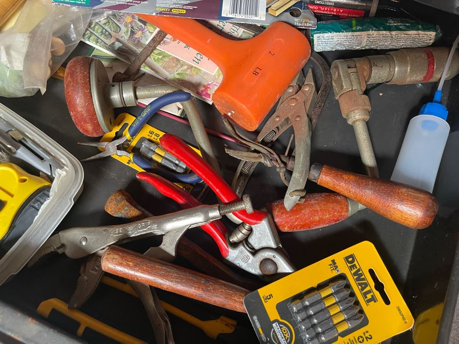 Vintage Sears Craftsman Rolling Toolbox With Various Tools - See Photos 27W X 18.5D X 39H [Photo 23]