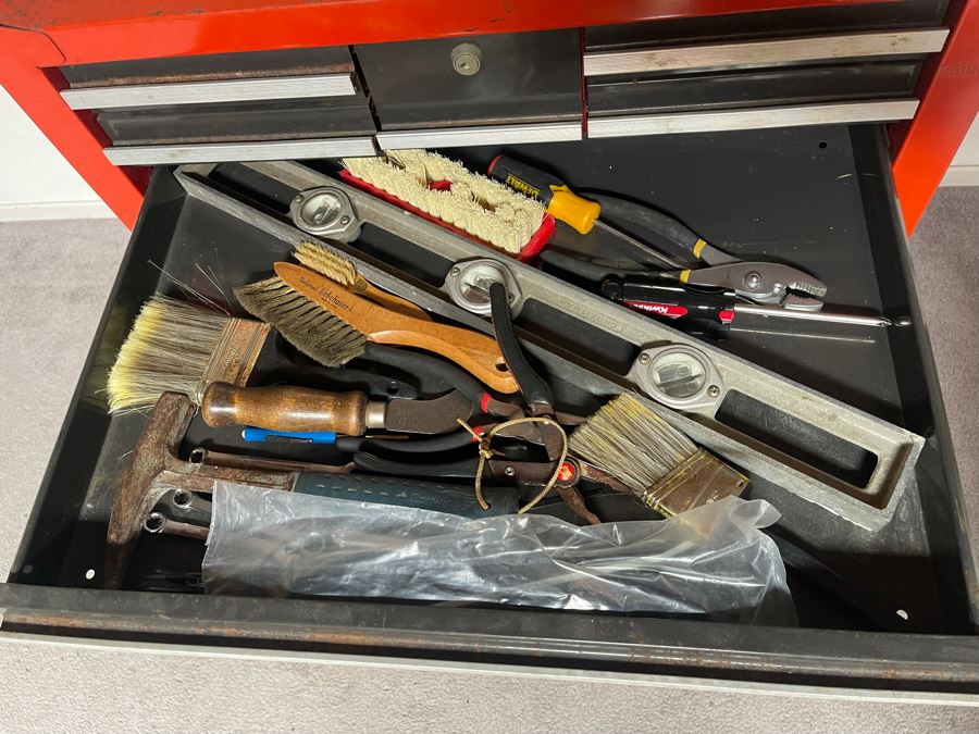 Vintage Sears Craftsman Rolling Toolbox With Various Tools - See Photos 27W X 18.5D X 39H [Photo 8]